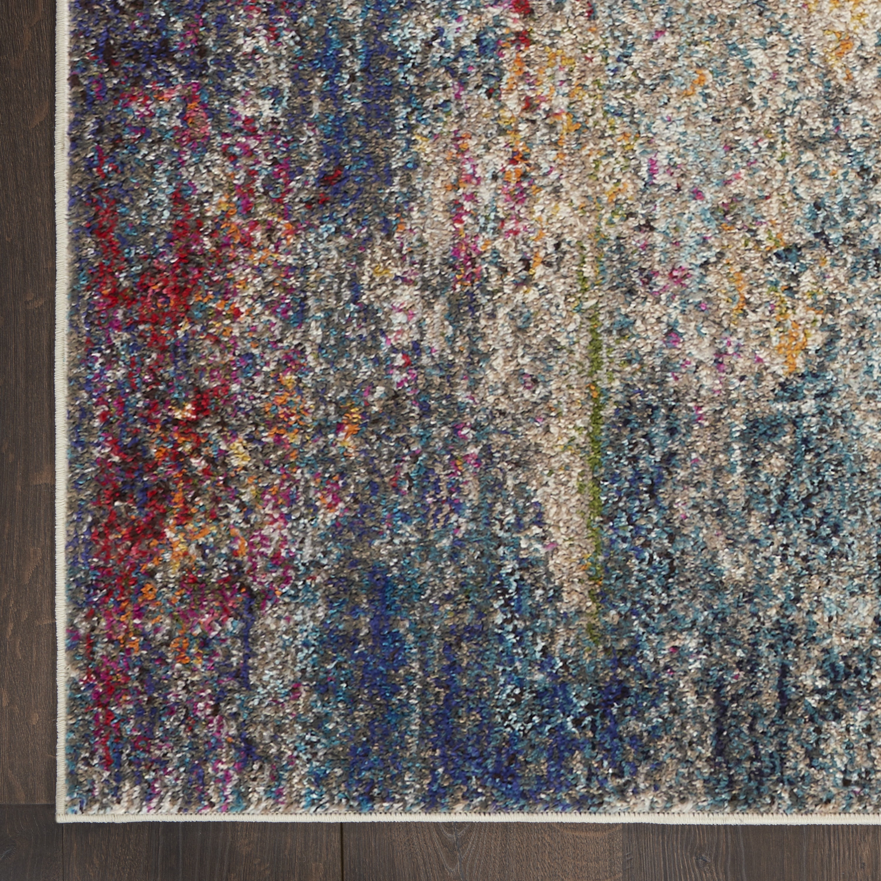 Nourison Celestial Modern Abstract Multicolor 6'7" x 9'7" Area Rug, (6x9)