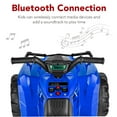 thumbnail image 5 of Best Choice Products 12V Kids Ride-On ATV Quad w/ Bluetooth, 2.4mph Max, Treaded Tires, LED Lights, Radio - Blue, 5 of 9