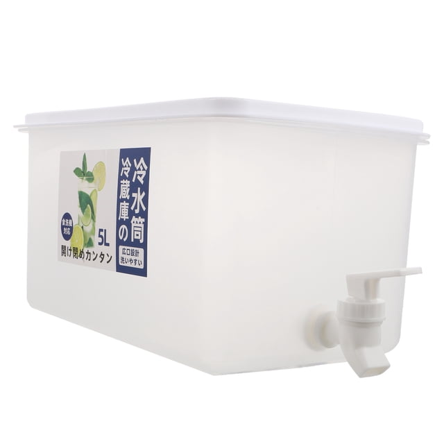ELAYARD 1Pc Home Water Pitcher White Large Capacity Refrigerator Kettle for Tea and Juice