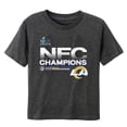 thumbnail image 2 of Toddler Fanatics Heathered Charcoal Los Angeles Rams 2021 NFC Champions Locker Room Trophy Collection T-Shirt, 2 of 3
