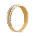 thumbnail image 6 of 14K Yellow Gold Ring Band Wedding Diamond Round AA Quality Trio Mens, 6 of 7