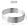 thumbnail image 4 of 8 Pack Stainless Steel Tart Rings, Heat-Resistant Perforated Cake Mousse Ring,Cake Ring Mold,Round Cake Baking Tools, 4 of 8
