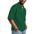 thumbnail image 5 of Yifymode Mens Polo Shirts Short Sleeve Loose Fit Golf Shirt with Pocket Casual Collared Shirt Textured Knit Tops Workout Shirts, 5 of 8