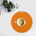 thumbnail image 4 of Paokuoon Set de Table Rond Couleur Unie Imperméable Isolation Thermique Protection de Table Épaissie Non Réutilisable Flexible, 4 of 7