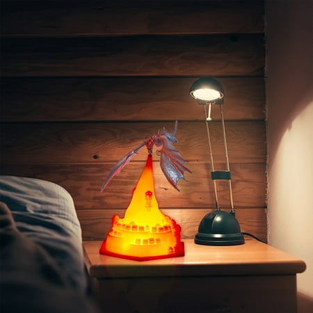 

Spring hue 3D Printed Dragon Night Light Bedside LED Lamp Room Decor Gifts