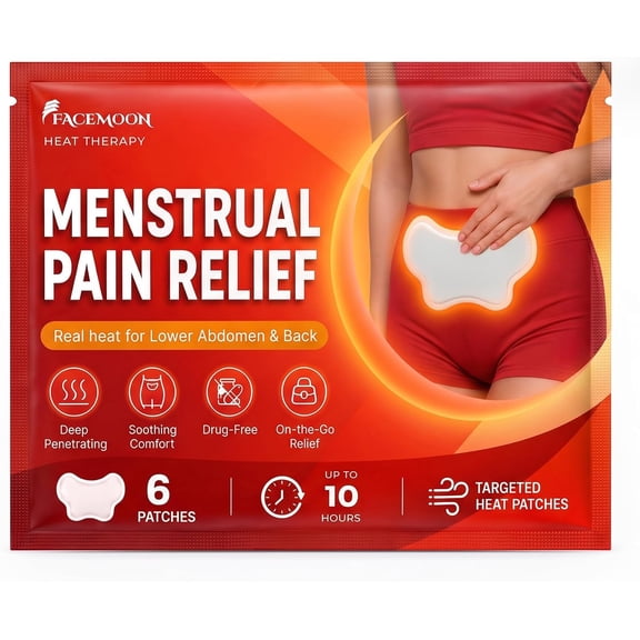 Menstrual Heating Patches for Period Cramps & Back Pain Relief,6 Count