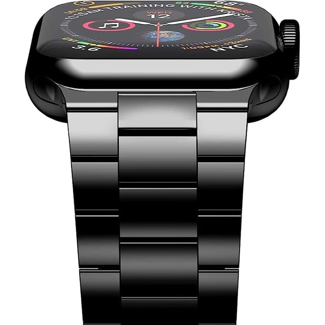 Correa de reloj de cadena de metal acero inoxidable CHAO compatible con Apple Watch 41 mm 40 mm 38 mm