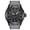 Black, variant on Mach Pilot Watch for Men, Solar Powered Chronograph, 50M Waterproof Tactical Wristwatch with Night Vision and Stainless Steel Band, Black Edition (3.94 inches / 10 cm)