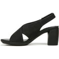 thumbnail image 3 of Naturalizer Womens Treasure Slingback Block Heel Sandal Black Suede 9.5M, 3 of 5