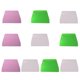 thumbnail image 2 of 10 raspadores trapezoidales de plástico para crema de repostería, cortadores de masa, utensilios de cocina para hacer pan, pasteles y repostería (color aleatorio), 2 of 5