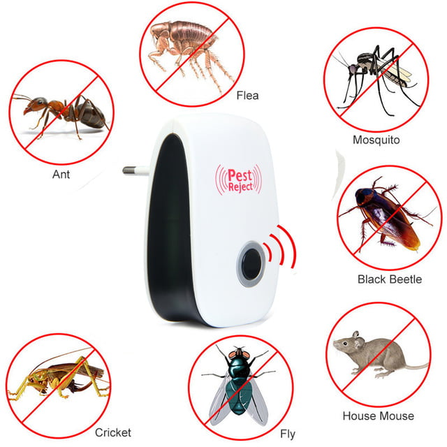 Ultrasonic insect 4 pcs anti mosquito flies cockroaches ants mouse house 