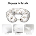 thumbnail image 4 of KLL Cartoon Koala Pattern Memory Foam Cervical Neck Pillow Versatile U-Shaped Pillows for Home/Office/Camping/Travelling/Soft Washable Cover, 4 of 8