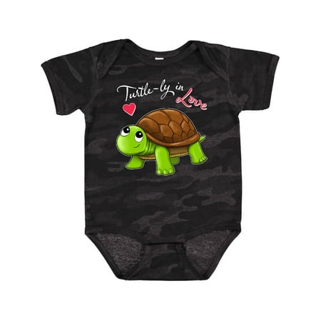 

Inktastic Turtle-ly in Love- Cute Valentine Turtle Gift Baby Boy or Baby Girl Bodysuit
