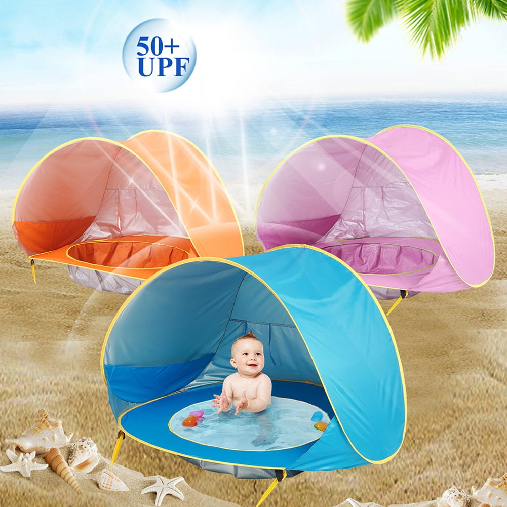 UV/UPF Pop Up Beach Garden Tent Beach Shade Sun Shelter Protection Infant 50 