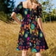 thumbnail image 5 of Vestido de manga corta con estampado de frijoles, vestidos de novia, vestidos de verano sueltos, vestidos de ceremonia, vestido de verano para mujer, 5 of 7