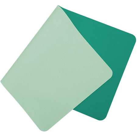 Dual Sided Desk Mat Pad Upgrade Sewing Pu Leather Blotter Protector Extended Mouse Writing For Office And Home Matcha Green Lake L Canada Dual Sided Desk Mat Pad Upgrade, Green Desk Blotter Paper