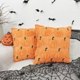 thumbnail image 2 of 2pack Plush 3D Pumpkin Throw Pillows Covers - Fall/Halloween/Thanksgiving Decor, Cozy Textured Cushions for Couch/Bed, Multiple Autumn Colors, 2 of 7