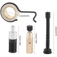 thumbnail image 3 of Oil Pump Wormed Gear Oil Filter Hose Line, Chainsaw Oil Pump Wormed Gear Fuel Hose Oil Pipe Filter Set Accessory Kits, 3 of 8