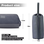 Senya Travel Case Carrying Universal Storage Bag for Dyson Supersonic Hair Dryer HD01 HD03, Cosmetic Organizer Case (Dark Grey)