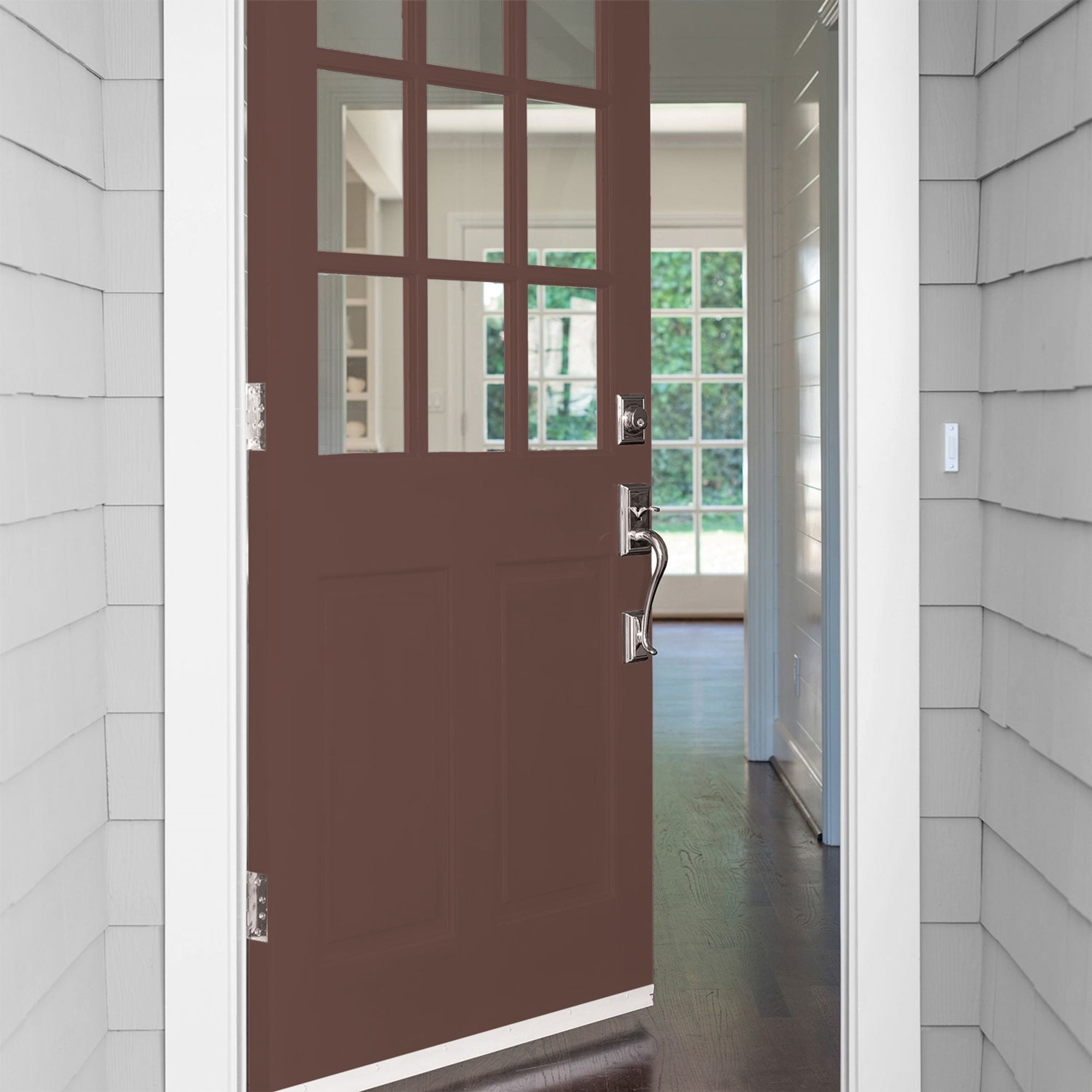 Glidden High Endurance Plus Spiced Wine Satin Exterior Paint and Primer, 1 Quart