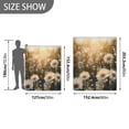 thumbnail image 4 of 60x80 inch Crystal Fleece & Arctic Fleece Blanket Soft Bed Throws for Home or Camping A Field Of Daisies, 4 of 7