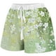 thumbnail image 2 of Mujeres Pantalones Cortos con Bolsillos Impresos Detalle Vendaje, Casual Y Suelto Ajuste Pantalones Cortos de las Mujeres para el Verano, 2 of 5