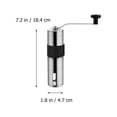 thumbnail image 2 of Raindrops Manual Coffee Grinder Plated Silver Portable Hand Crank Mill with Adjustable Ceramic Burr for Bean Grinding, 2 of 8