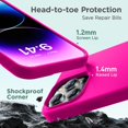 thumbnail image 5 of Designed for iPhone 14 Pro Max Case, Premium Liquid Silicone Shockproof for iPhone 14 ProMax Case with [Soft Anti-Scratch Microfiber Lining], 6.7 inch, Hot Pink, 5 of 12