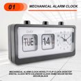 thumbnail image 5 of Mechanical Alarm Clock Novelty Flip Clock Desktop Digital Clock with Calendar Clock Home Decor Retro, 5 of 5