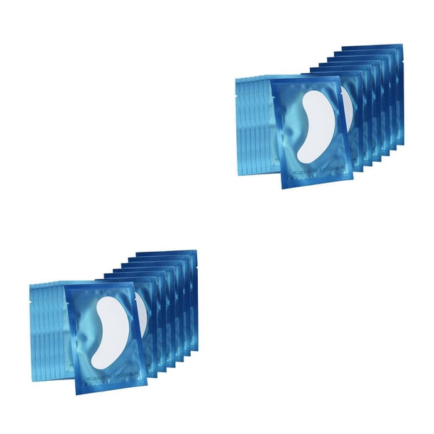 Minnieouse 50 Pcs Non Woven Eyelash Extension Under Eye Pads Lint Free Patches 2piezas Azul 50 pcs