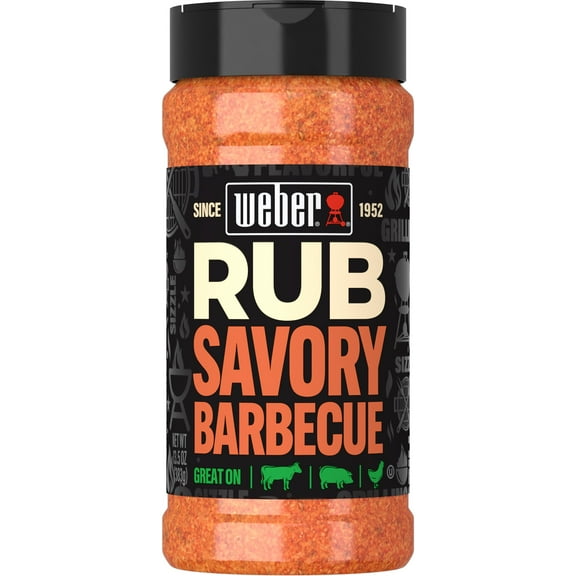 Weber Savory Barbecue Dry Rub, Gluten Free, 13.5 oz