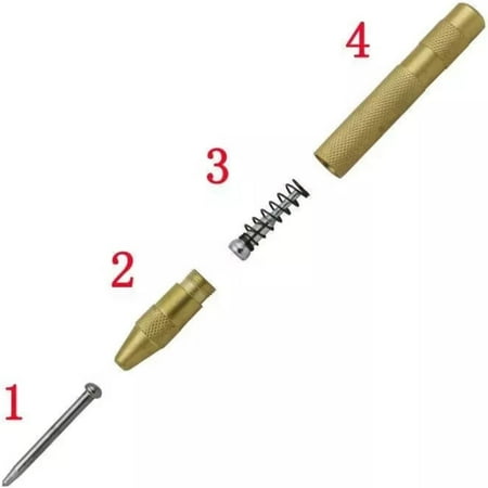 

Accurate and Reliable Easy-to-Use 5‘‘ Essential Center Pin Strike Tool with Spring-loaded Action - Precision Tool for Easily Starting Holes - Ideal for Woodworking and DIY Projects - Must