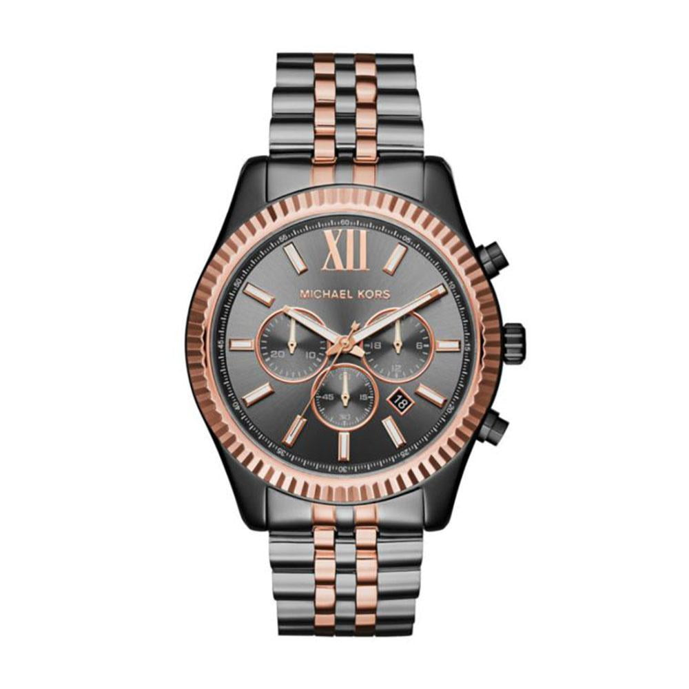 Michael Kors Lexington Men's Watch, Silver-Tone Stainless