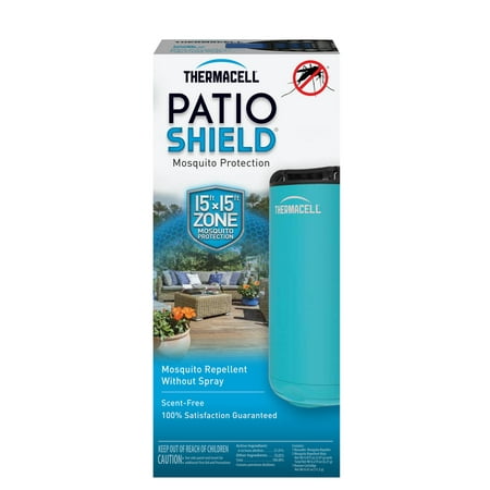 Thermacell Patio Shield Mosquito Repeller, Glacial Blue; 12 Hours of Spray-Free Mosquito