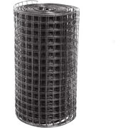 Fencer Wire 16 Gauge Black Vinyl Coated Welded Wire Mesh Size 1.5 inch by 1.5 inch (2 ft. x 50 ft.)