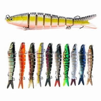 3Pcs Fishing Lures Jointed Swim Baits For Bass, Muskie, Trout, Pike - 3.94in/0.402oz