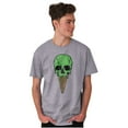 thumbnail image 4 of Cool Melting Skull Ice Cream Cone Plus Size Crewneck Graphic Tee Shirt Brisco Brands 2X, 4 of 5