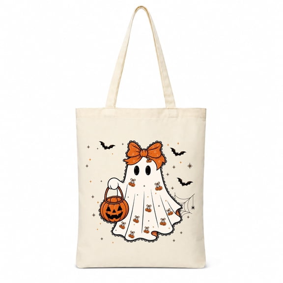 Halloween Tote Bag for Women Trick or Treat Bags Halloween Bucket