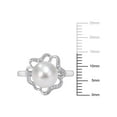 thumbnail image 2 of Everly Women's Cultured Pearl and Diamond Sterling Silver Ring, 2 of 7