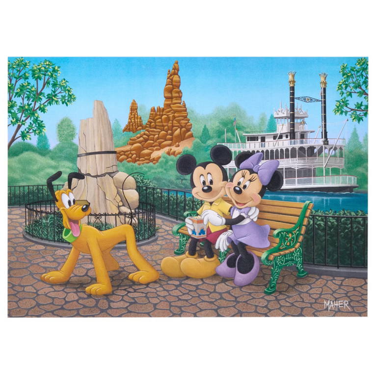 【Disney】The OriginalHipster MINNIE ディズニー Disney Signature Puzzle Mickey Minnie Pluto in Disneyland 1000