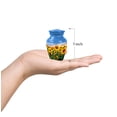thumbnail image 3 of Sunflower Memorial Urn For Adult Women - Keepsake Urns For Human Ashes Adult Man - 10 Inch Funeral Cremation Urns For Mom, Blue Urn For Human Ashes For Female Set Of 4, 3 Inch Small, 3 of 7