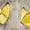 Yellow Butterflies, variant on Elephant Stock Yellow Butterflies Wall Art - Horizontal Canvas Wall Art - Dining Room Wall Decor - Animal Canvas - Yellow And Gray Decor - 12" x 8"