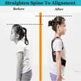thumbnail image 3 of Back Brace Posture Corrector for Kids, Back Straightener Posture Corrector, Scoliosis and Hunchback Correction, Under Clothes Adjustable Upper Back Posture Brace for Teens, Spinal Supportor, Pink, XL, 3 of 14