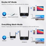 WiFi 6 AX3000 WiFi Router, Gigabit Mesh Router with MU-MIMO/Beamforming/OFDMA, Support 160MHz & IPv6