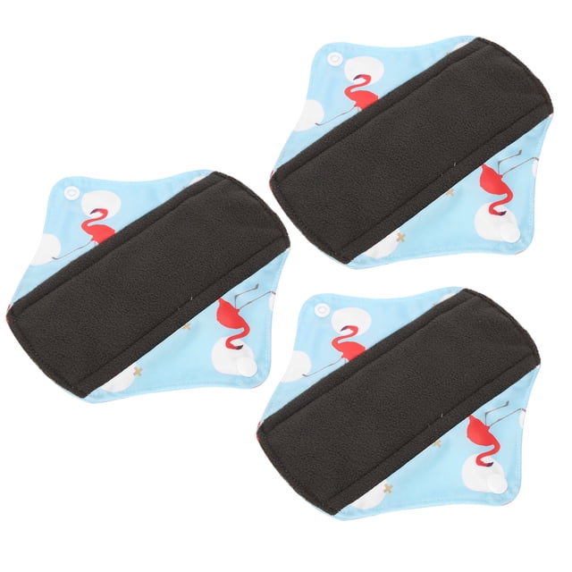 M Buder Toallas Sanitarias Reutilizables de Tela de Carbón de Bambú (Set de 3 Piezas) N41 - 18x18 cm