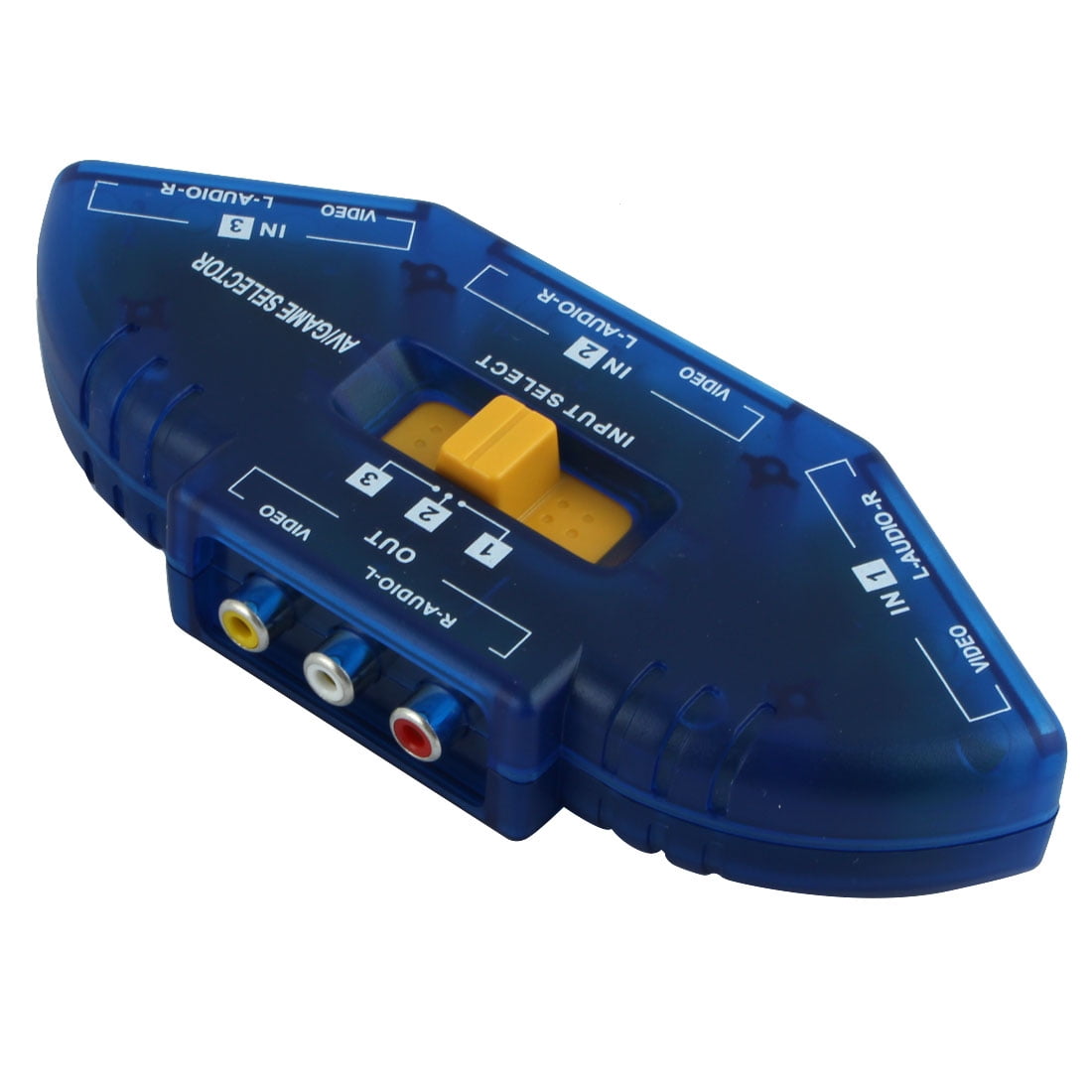 AV Audio Video RCA 3 Way Switch Game Selector Switcher Splitter 3 input