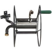 Yard Butler Swivel Hose Reel garden hose holder wall mount heavy duty with 90 degree pivot - ISRM-90