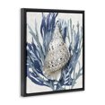 thumbnail image 2 of Stupell Industries Tropical Shell Coral Blue Beach Black Floating Frame Canvas Art, 17 x 21, by Caroline Kelly, 2 of 7