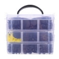 thumbnail image 1 of FRCOLOR Push Pin 650pcs Car Rivet Fastener Retainer Moulding Push Pin Body Bumper Rivet Trim,6.3"X5.91"X5.12", 1 of 5