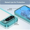 thumbnail image 3 of KOMI Étui pour Google Pixel 9, Étui Google Pixel 9 Pro, Étui de Protection Transparente TPU+PC Acrylique de Qualité Militaire Armure Robuste pour Google Pixel 9/9 Pro 5G, 2024 (Bleu Clair), 3 of 5